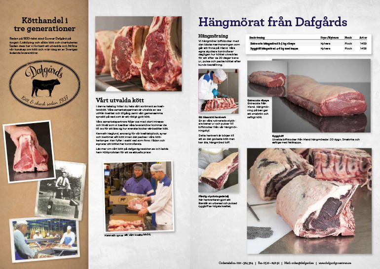 Omslag - Köttkatalog - Dafgårds